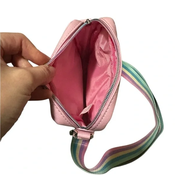 Pink Rainbow Unicorn Crossbody purse - Picture 3 of 3
